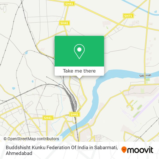 Buddshisht Kunku Federation Of India in Sabarmati map