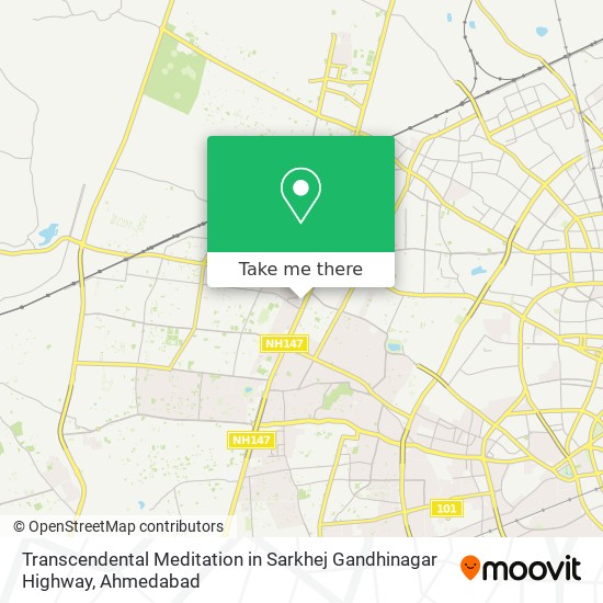 Transcendental Meditation in Sarkhej Gandhinagar Highway map