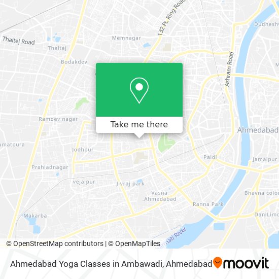 Ahmedabad Yoga Classes in Ambawadi map
