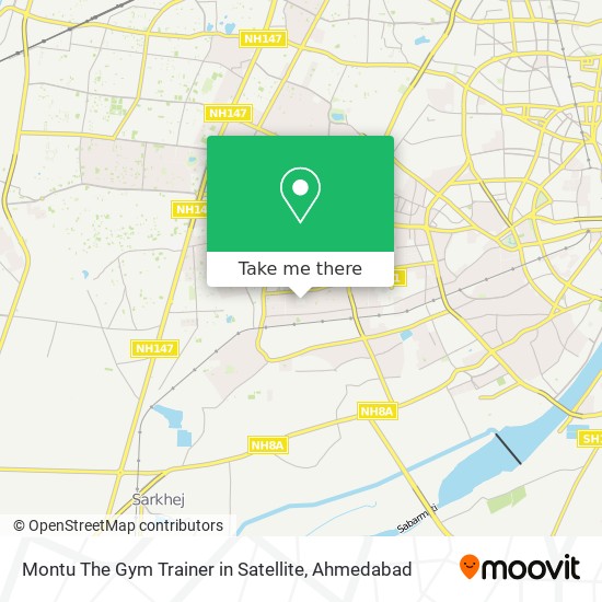 Montu The Gym Trainer in Satellite map