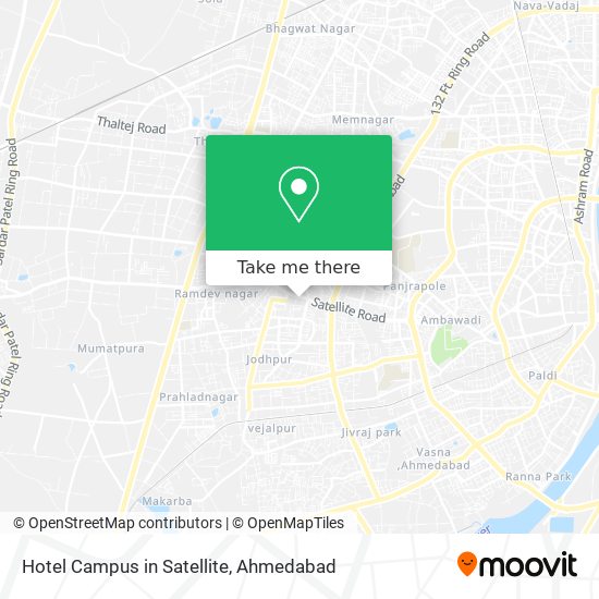Hotel Campus in Satellite map