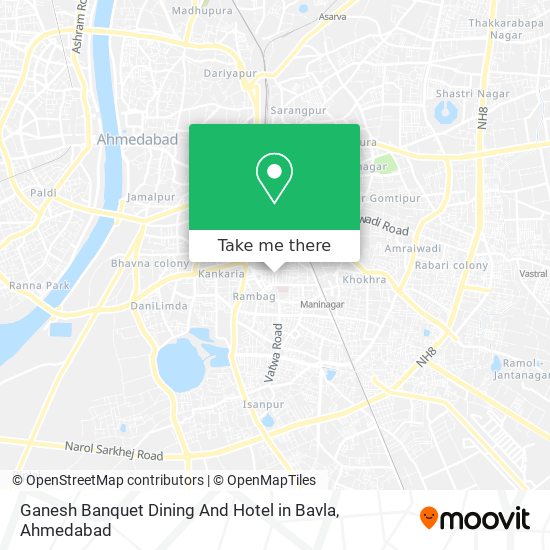 Ganesh Banquet Dining And Hotel in Bavla map