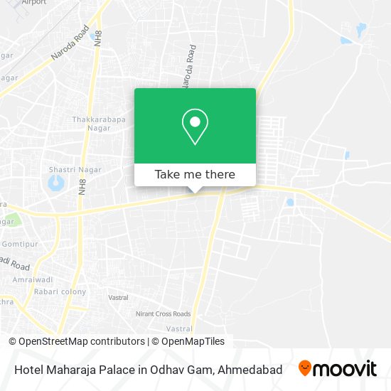 Hotel Maharaja Palace in Odhav Gam map