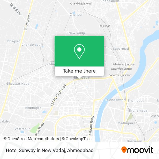 Hotel Sunway in New Vadaj map