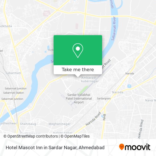 Hotel Mascot Inn in Sardar Nagar map