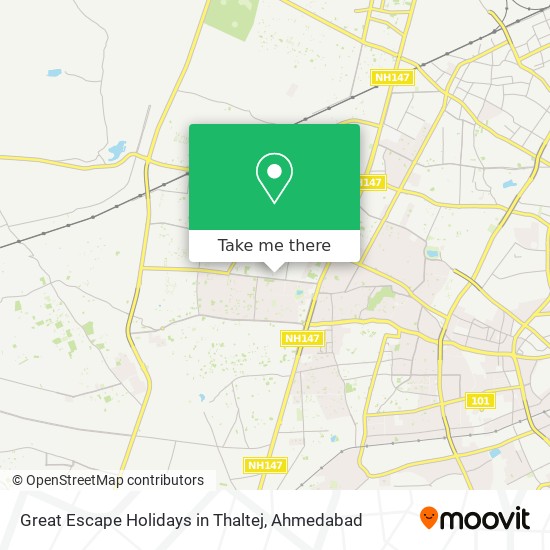 Great Escape Holidays in Thaltej map