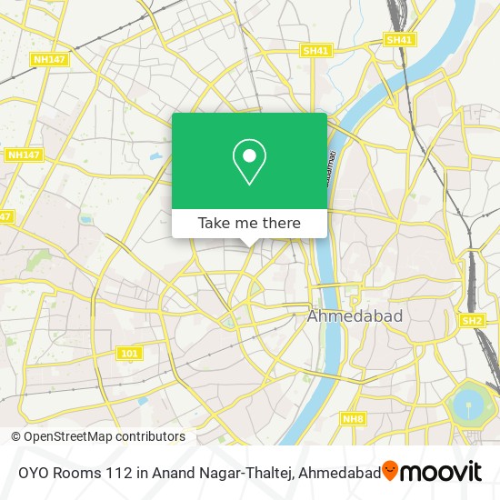 OYO Rooms 112 in Anand Nagar-Thaltej map