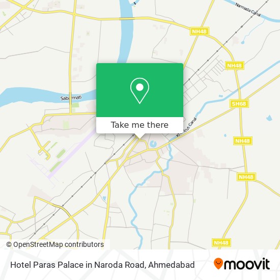 Hotel Paras Palace in Naroda Road map