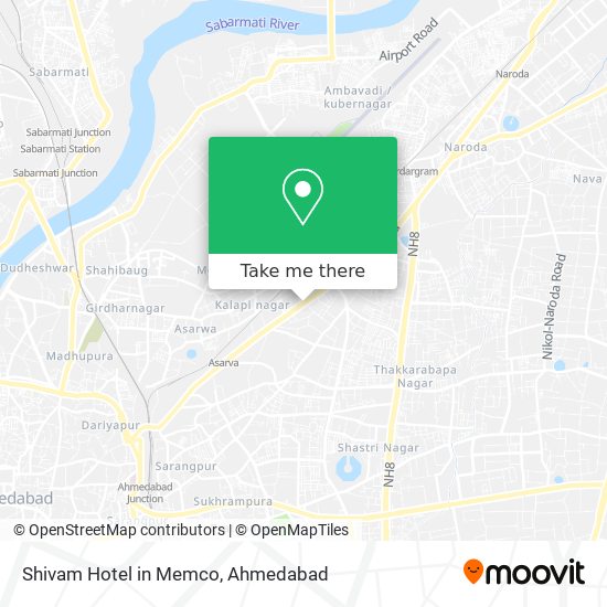 Shivam Hotel in Memco map