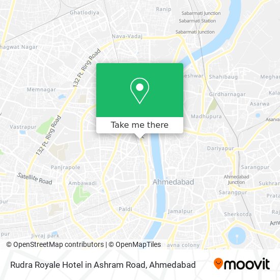 Rudra Royale Hotel in Ashram Road map