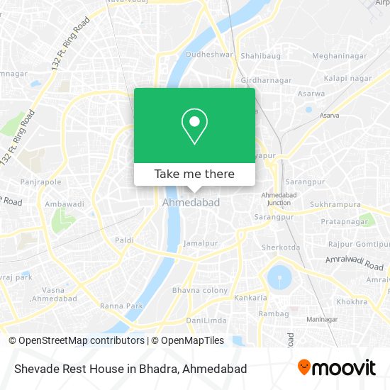 Shevade Rest House in Bhadra map