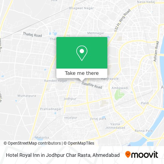 Hotel Royal Inn in Jodhpur Char Rasta map