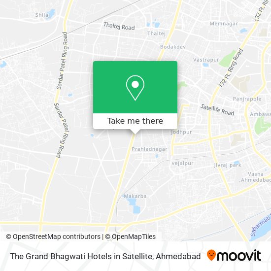 The Grand Bhagwati Hotels in Satellite map