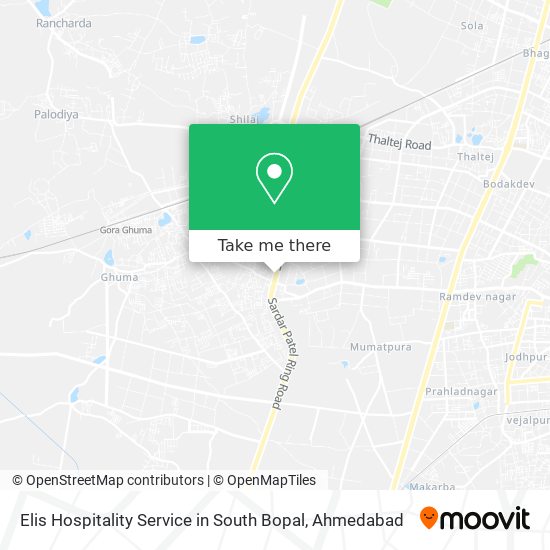 Elis Hospitality Service in South Bopal map