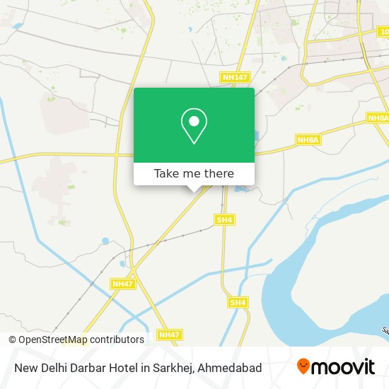 New Delhi Darbar Hotel in Sarkhej map