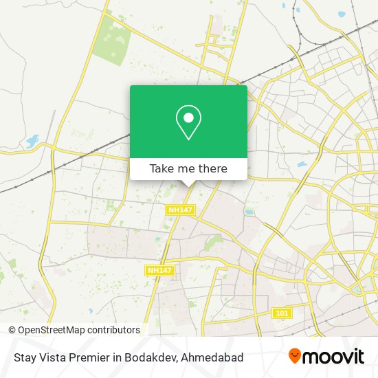 Stay Vista Premier in Bodakdev map