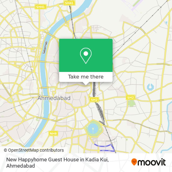 New Happyhome Guest House in Kadia Kui map