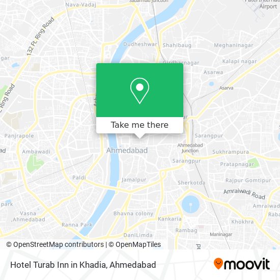 Hotel Turab Inn in Khadia map