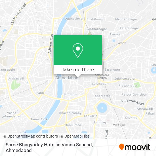 Shree Bhagyoday Hotel in Vasna Sanand map