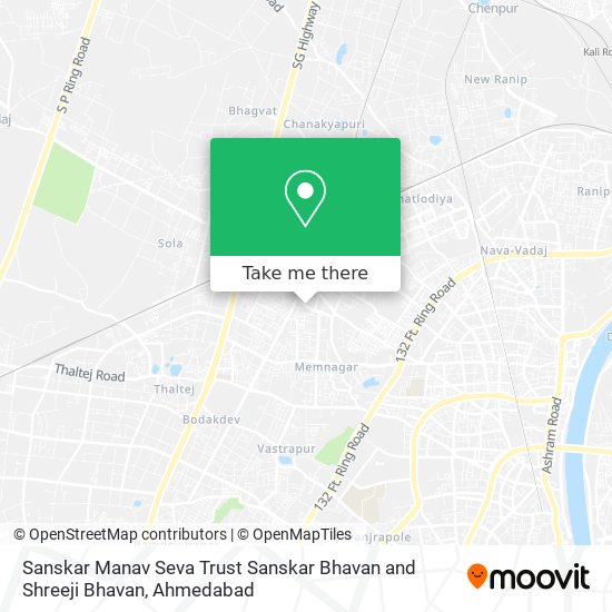 Sanskar Manav Seva Trust Sanskar Bhavan and Shreeji Bhavan map