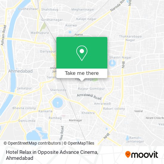 Hotel Relax in Opposite Advance Cinema map