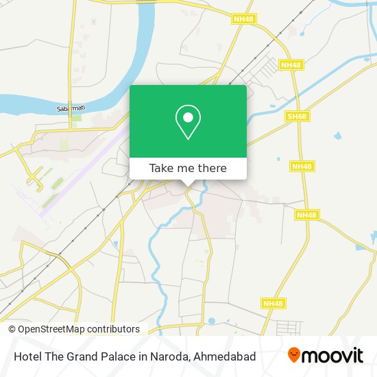 Hotel The Grand Palace in Naroda map