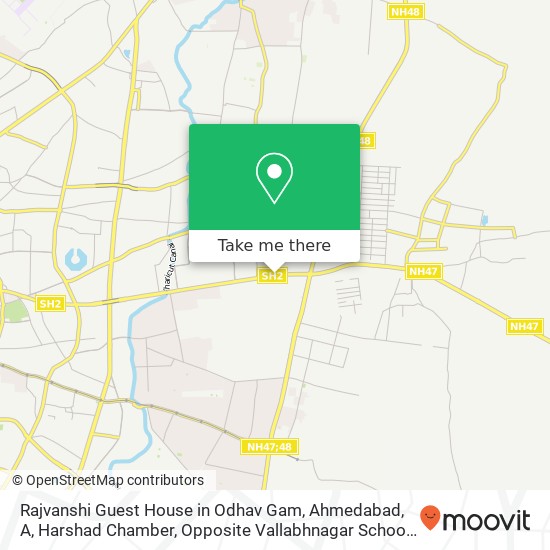 Rajvanshi Guest House in Odhav Gam, Ahmedabad, A, Harshad Chamber, Opposite Vallabhnagar School, Od map