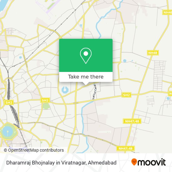 Dharamraj Bhojnalay in Viratnagar map
