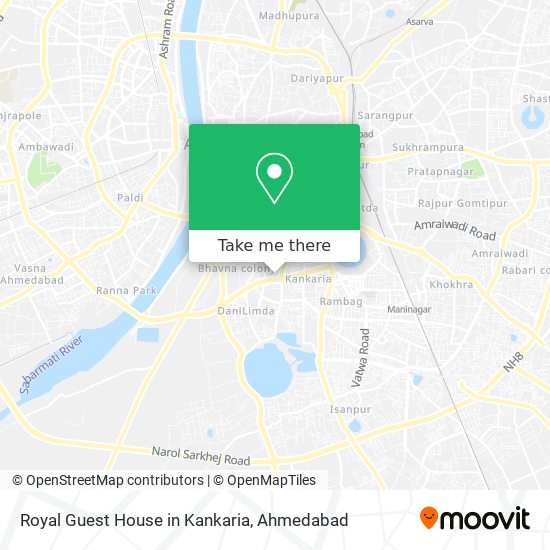 Royal Guest House in Kankaria map