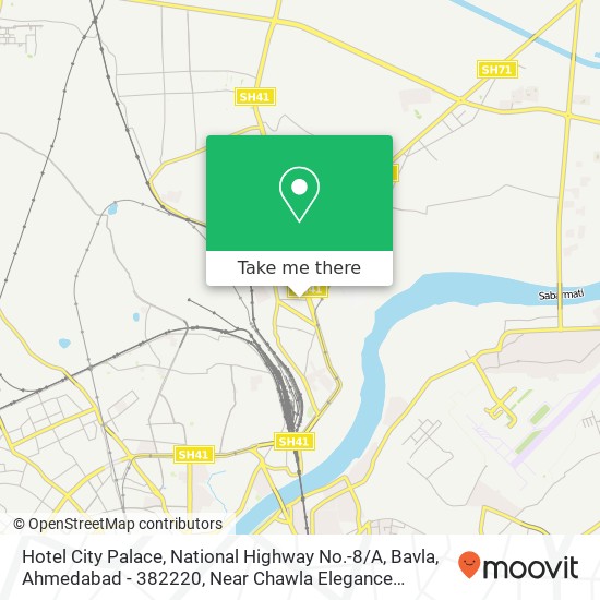 Hotel City Palace, National Highway No.-8 / A, Bavla, Ahmedabad - 382220, Near Chawla Elegance ,Oppos map