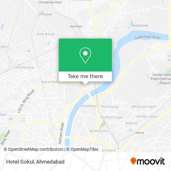 Hotel Gokul map