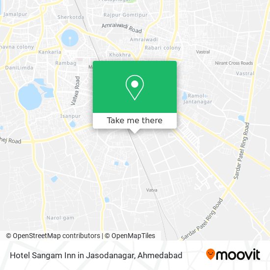 Hotel Sangam Inn in Jasodanagar map