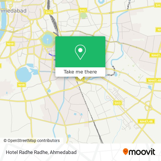 Hotel Radhe Radhe map