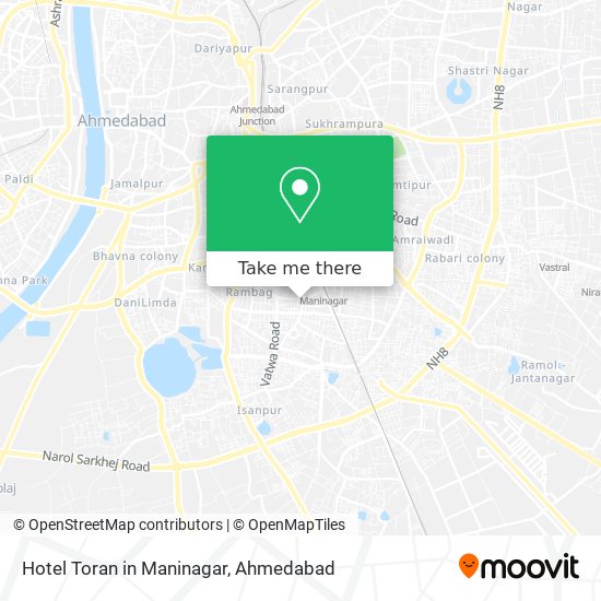 Hotel Toran in Maninagar map