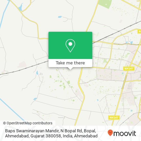 Baps Swaminarayan Mandir, N Bopal Rd, Bopal, Ahmedabad, Gujarat 380058, India map