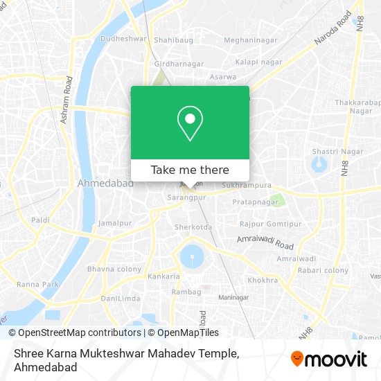 Shree Karna Mukteshwar Mahadev Temple map