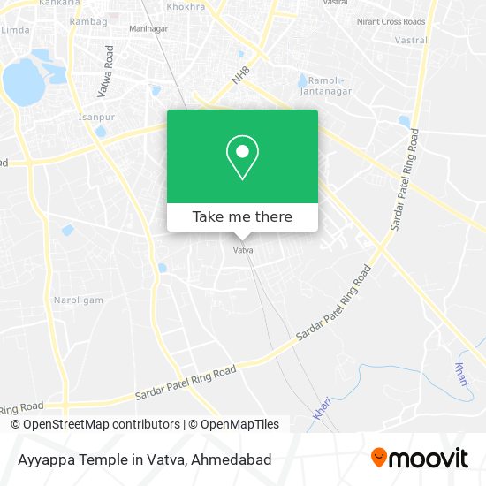 Ayyappa Temple in Vatva map