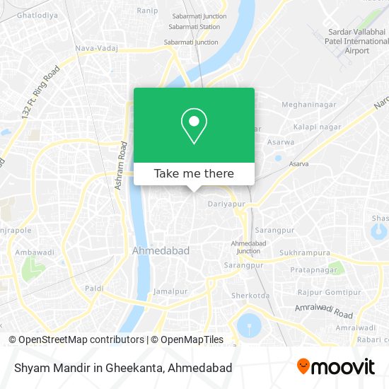 Shyam Mandir in Gheekanta map