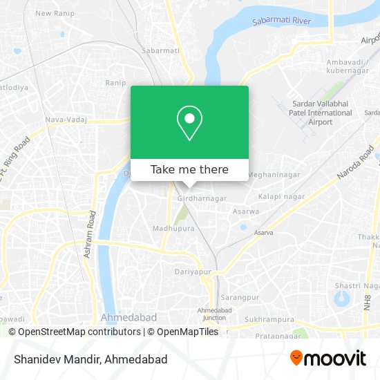 Shanidev Mandir map