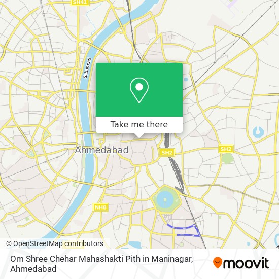 Om Shree Chehar Mahashakti Pith in Maninagar map