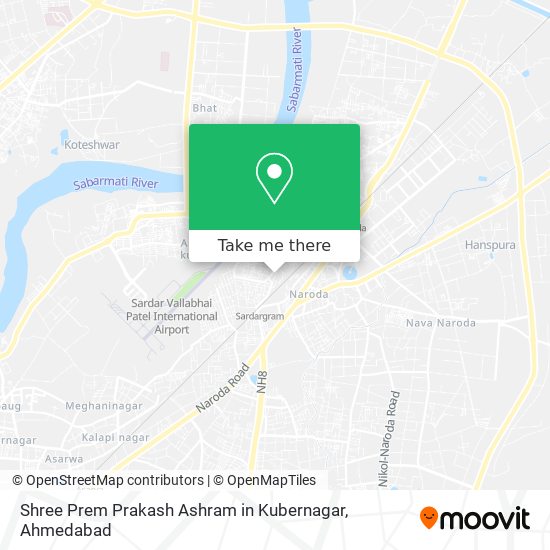 Shree Prem Prakash Ashram in Kubernagar map
