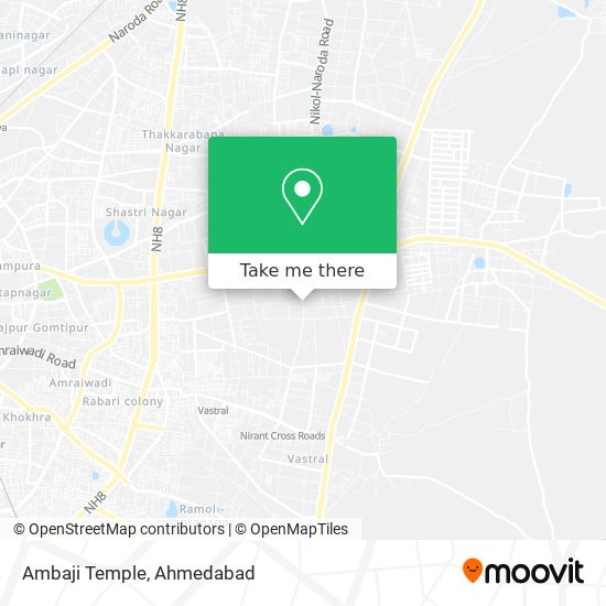 Ambaji Temple map