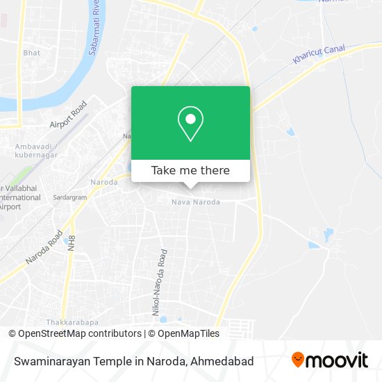 Swaminarayan Temple in Naroda map