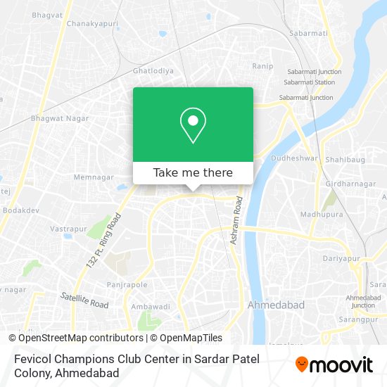 Fevicol Champions Club Center in Sardar Patel Colony map