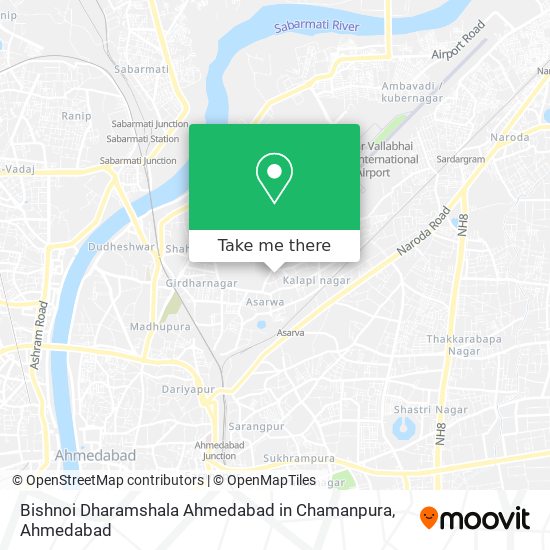 Bishnoi Dharamshala Ahmedabad in Chamanpura map
