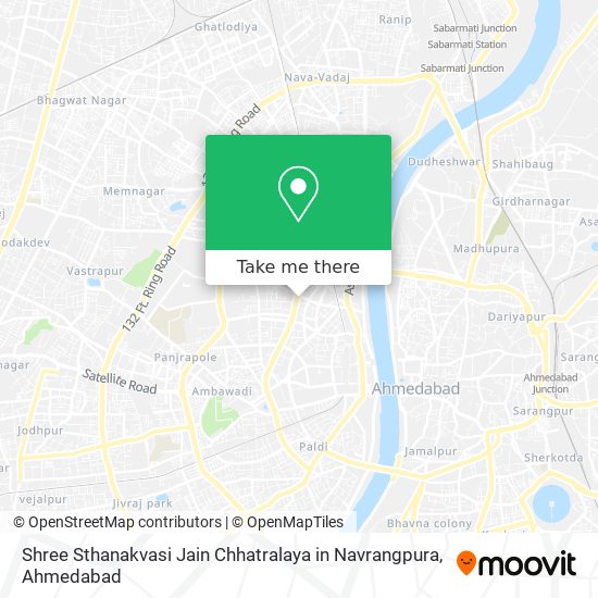Shree Sthanakvasi Jain Chhatralaya in Navrangpura map