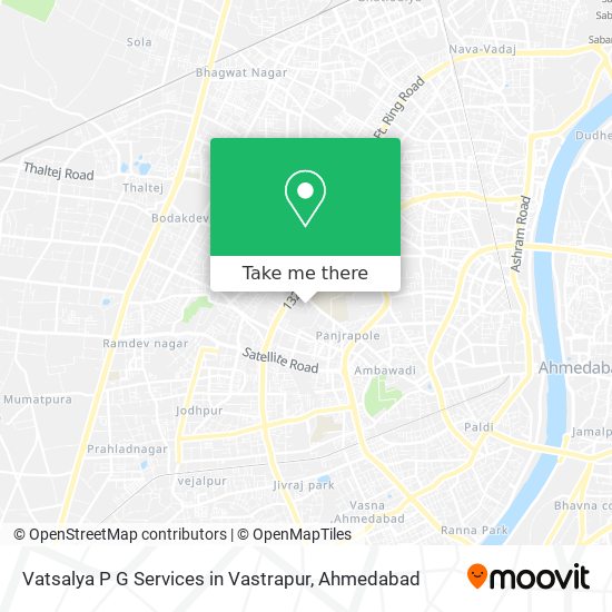 Vatsalya P G Services in Vastrapur map