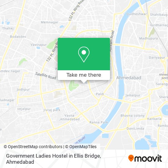 Government Ladies Hostel in Ellis Bridge map