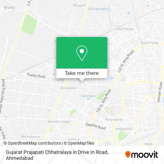 Gujarat Prajapati Chhatralaya in Drive In Road map