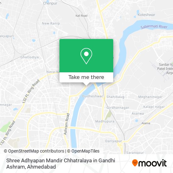 Shree Adhyapan Mandir Chhatralaya in Gandhi Ashram map